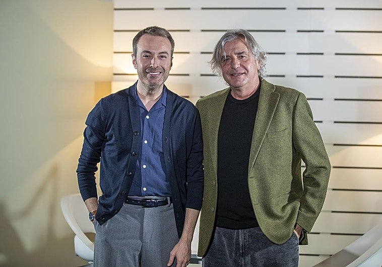 Jesús Mazón y Carlos Crespo en el plató de 'Mazón & Cía'.