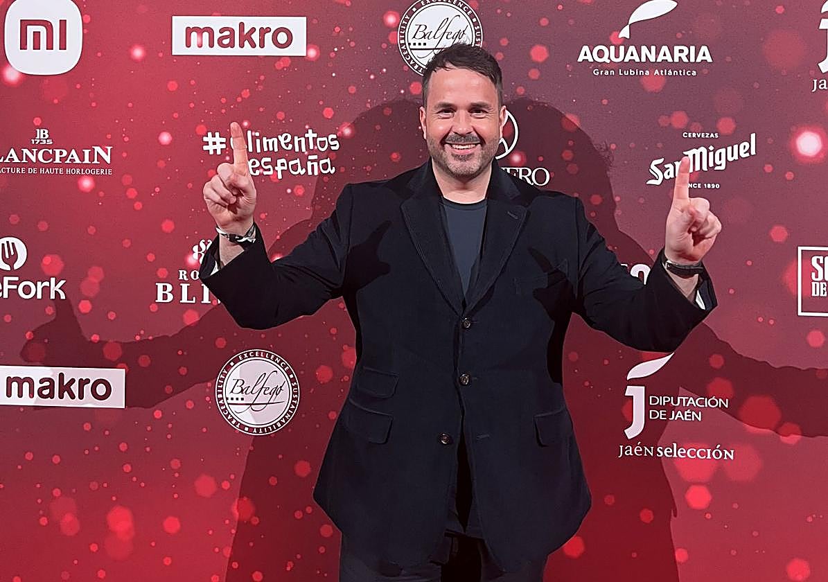El cocinero de La Bien Aparecida, feliz a la conclusión de la gala.