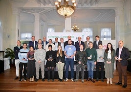 Entrega de reconocimientos, este miércoles en el Gran Casino Sardinero.