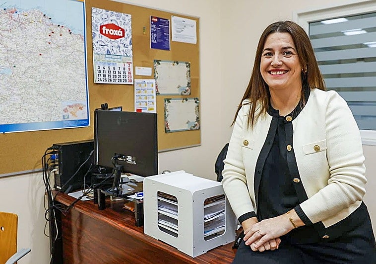 Isabel Fernández, en las oficinas de Froxá, Premio Mujer Empresaria 2025.