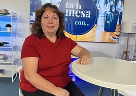 Azucena Jiménez, en las instalaciones de El Diario Montañés.