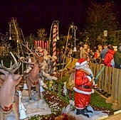 Noja se transforma en una postal navideña