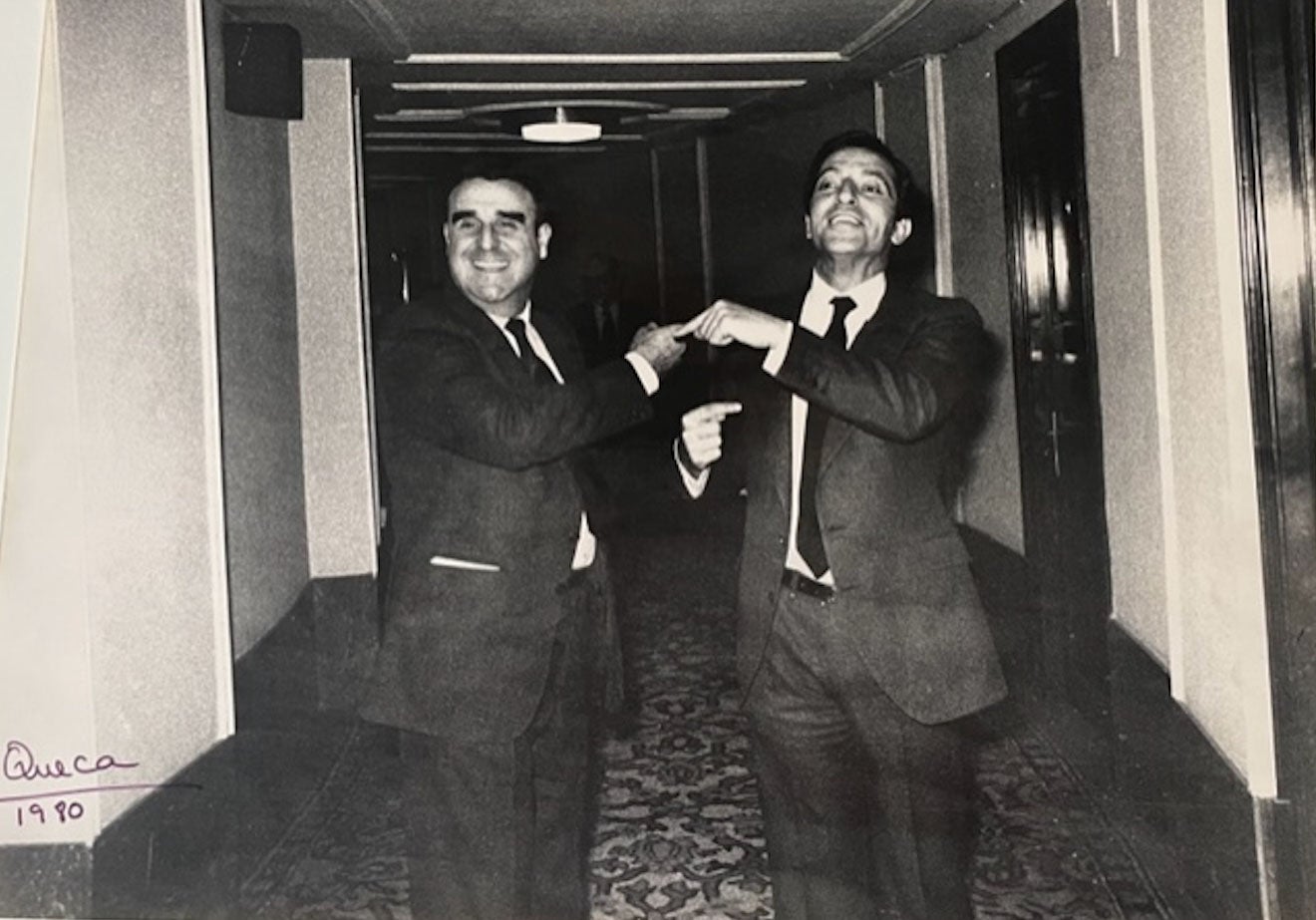 Agustín Rodríguez Sahagún y Adolfo Suárez en el Congreso de los Diputados