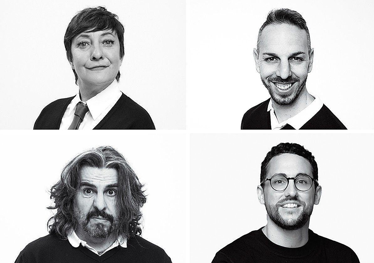 Los protagonistas de 'Mentes peligroas' que se subirán al escenario en Santander. PFC