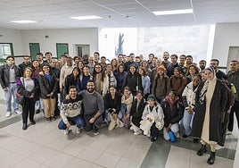 Los alumnos internacionales de títulos de posgrado se reunieron la pasada semana en el campus.