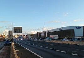 Vista de la vía y de las retenciones.