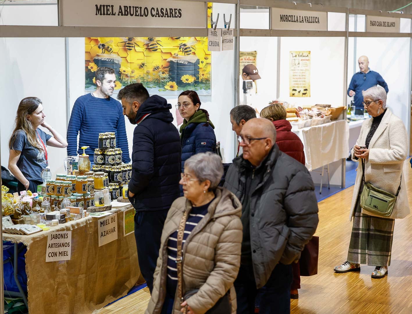 Uno de los puestos de miel de la feria