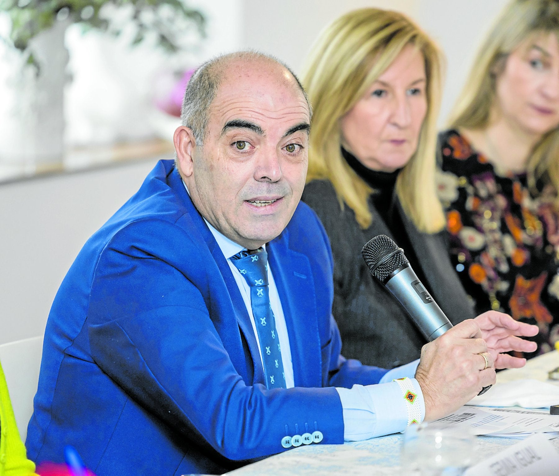 Lorenzo Amor, presidente de ATA, durante el encuentro que protagonizó la pasada semana en Santander.