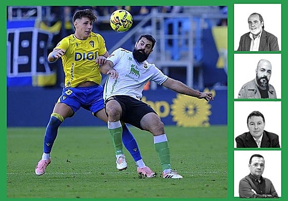 Villalibre pugna por el balón con Iker Recio.