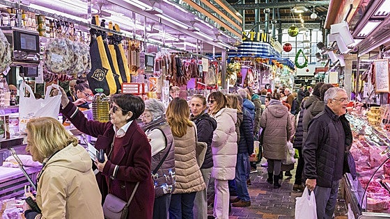 Compras de última hora en la Plaza de la Esperanza