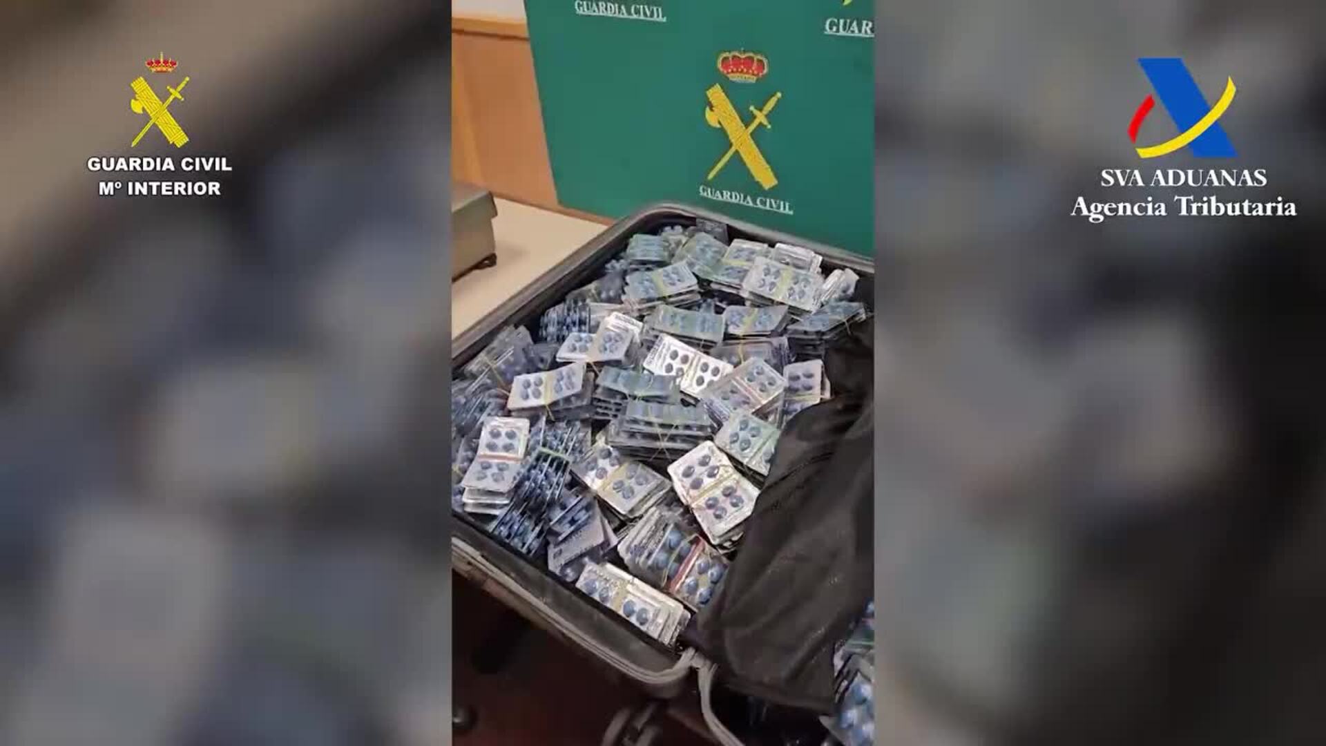 Detenido en el Aeropuerto de Barcelona por transportar más de 20.000 pastillas de Viagra