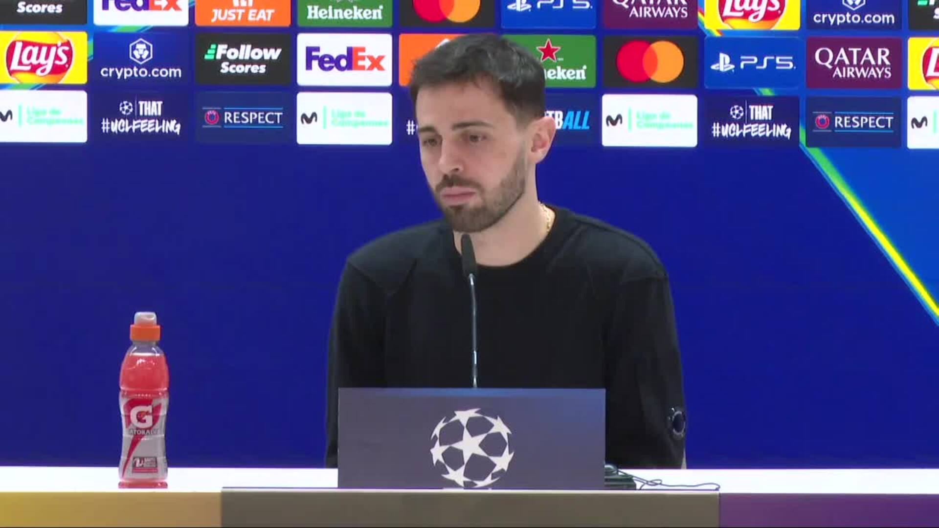 Bernardo Silva: "Creemos que podemos complicar la vida al Real Madrid"