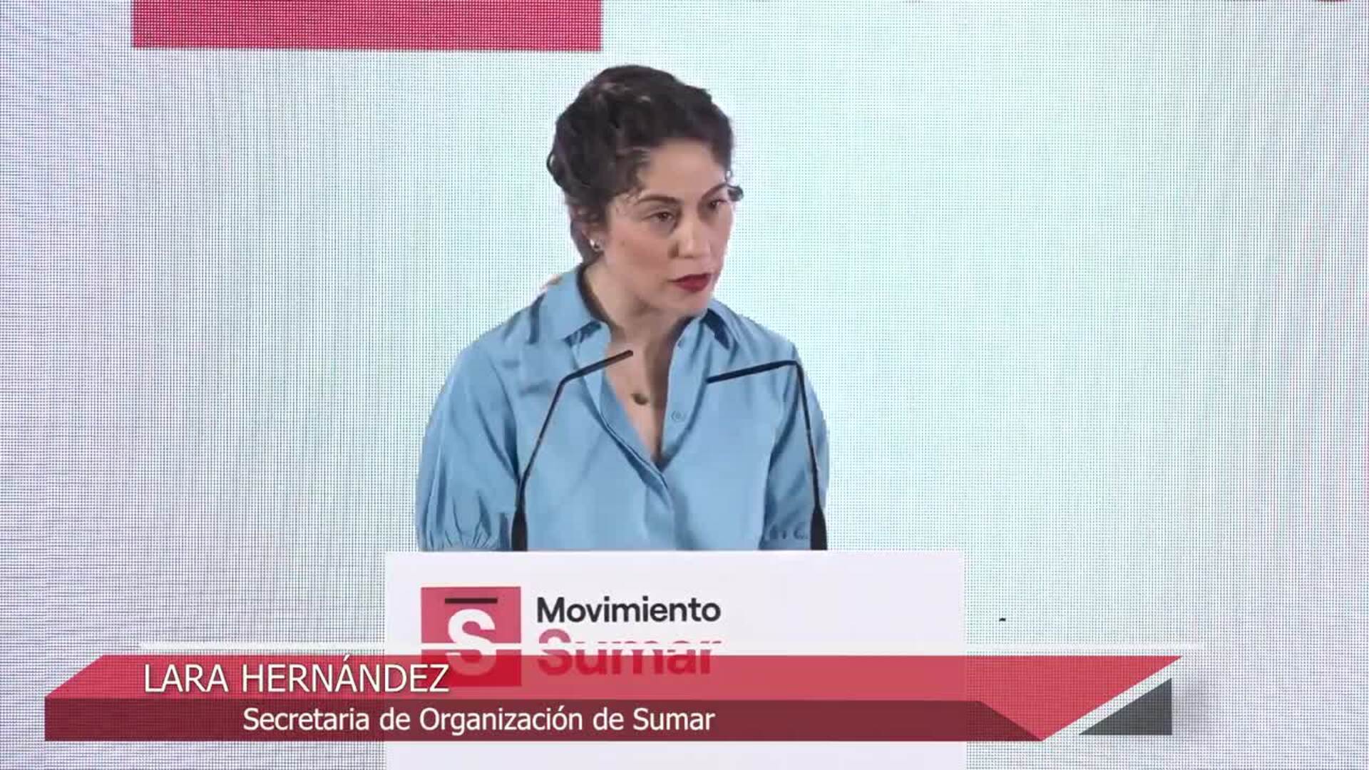 Lara Hernández y Carlos Martín encabezan la lista de Sumar y Díaz seguirá en la dirección