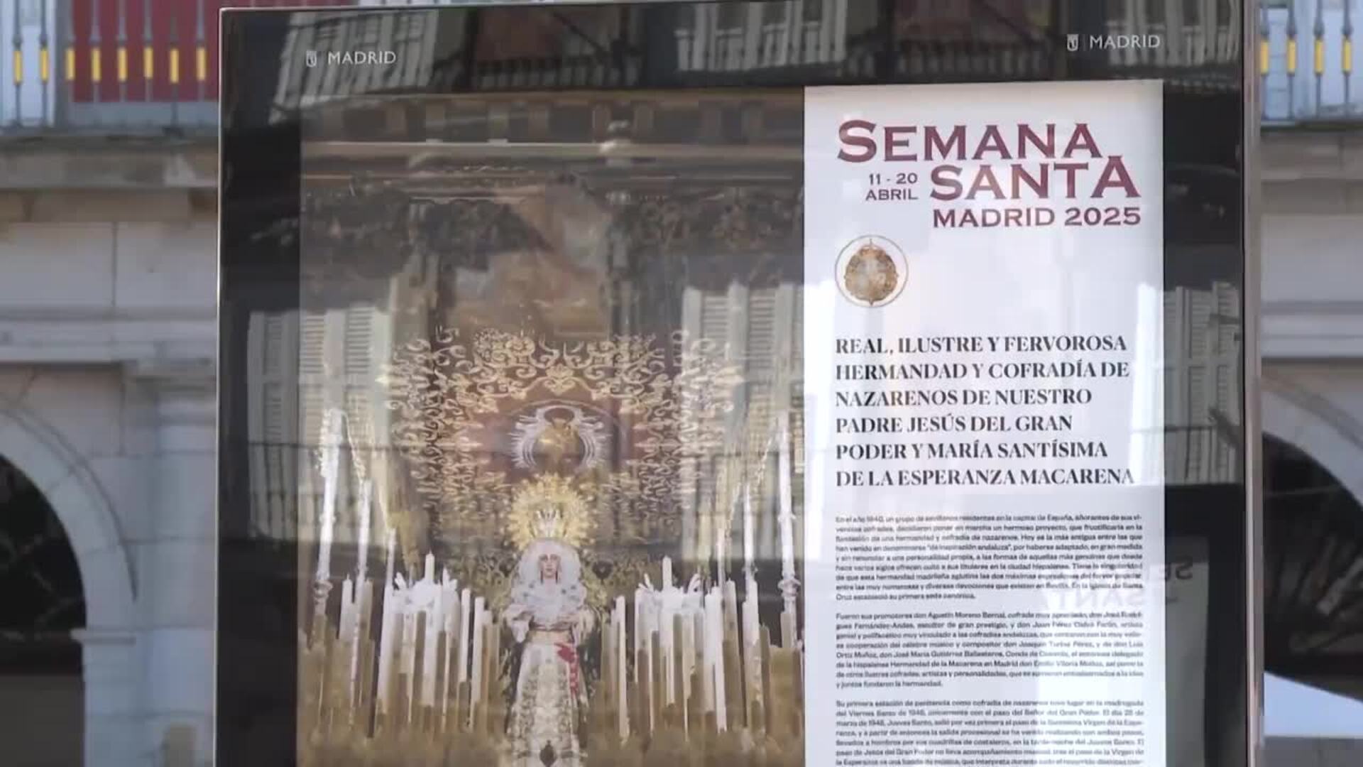 Una exposición en la Plaza Mayor recorre la historia de las cofradías de Madrid