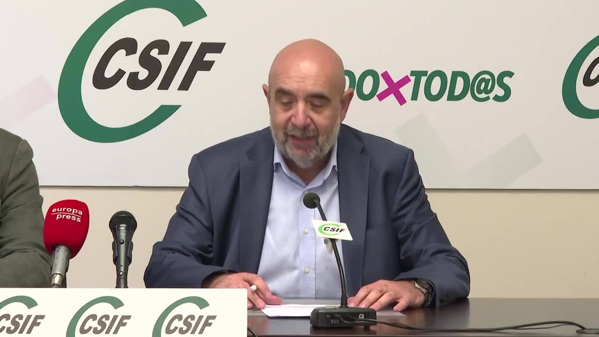 CSIF plantea una movilización nacional por la subida salarial de los funcionarios