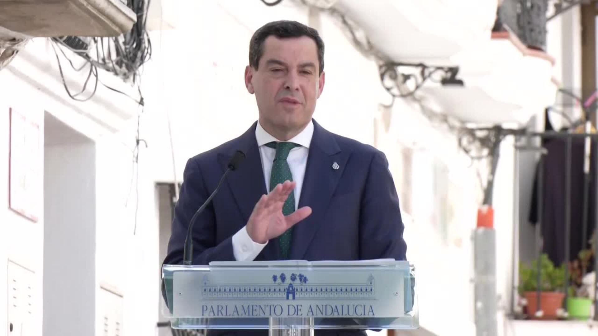 Moreno, en el homenaje a Blas Infante: España necesita la "seguridad y sensatez" de Andalucía