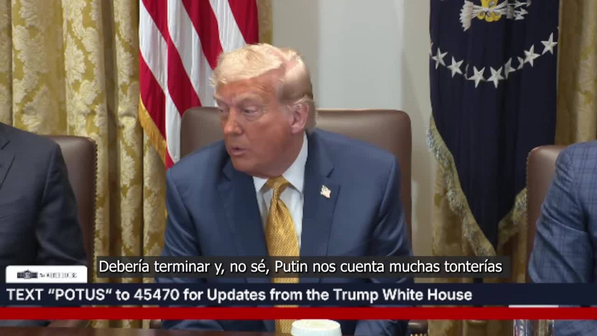 Trump baraja sanciones contra Putin: "Nos cuenta muchas tonterías"