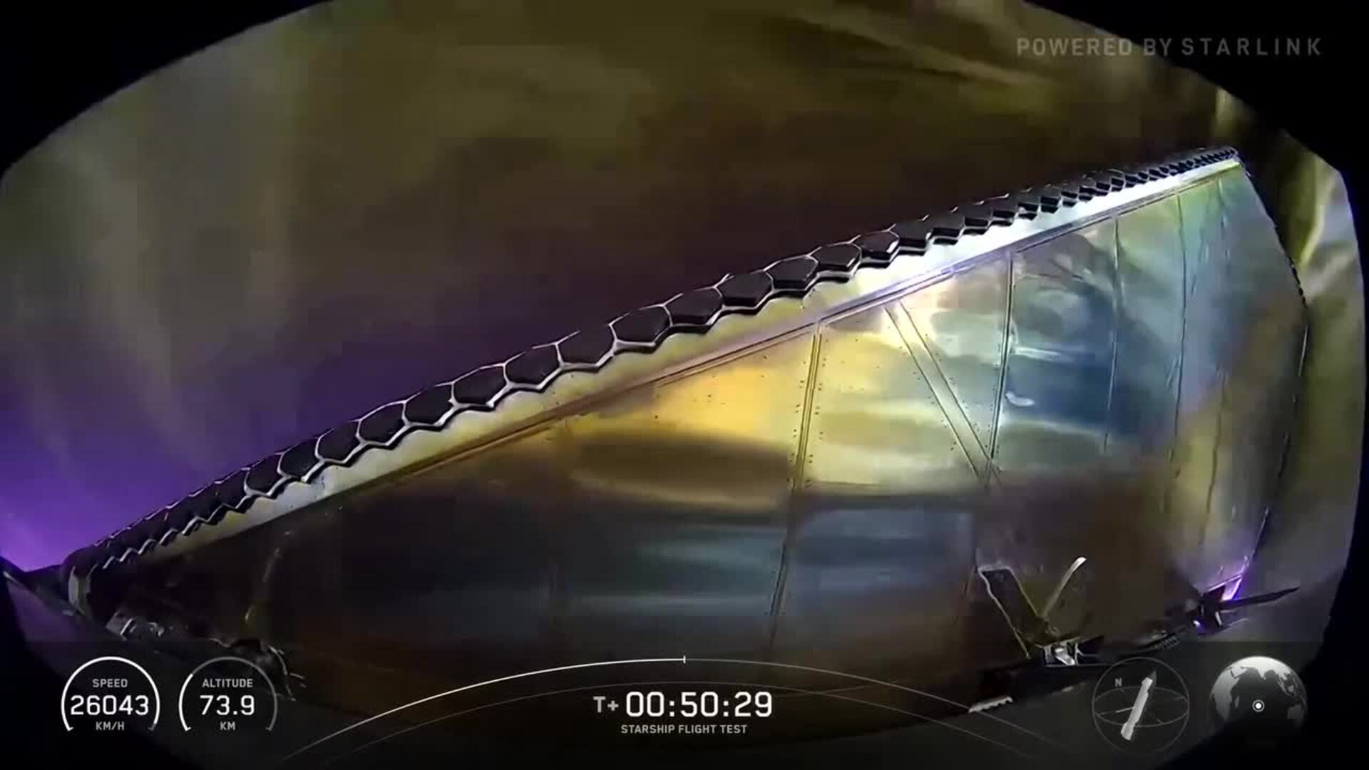 Starship logra desplegar satélites y amerizar en el Océano Índico