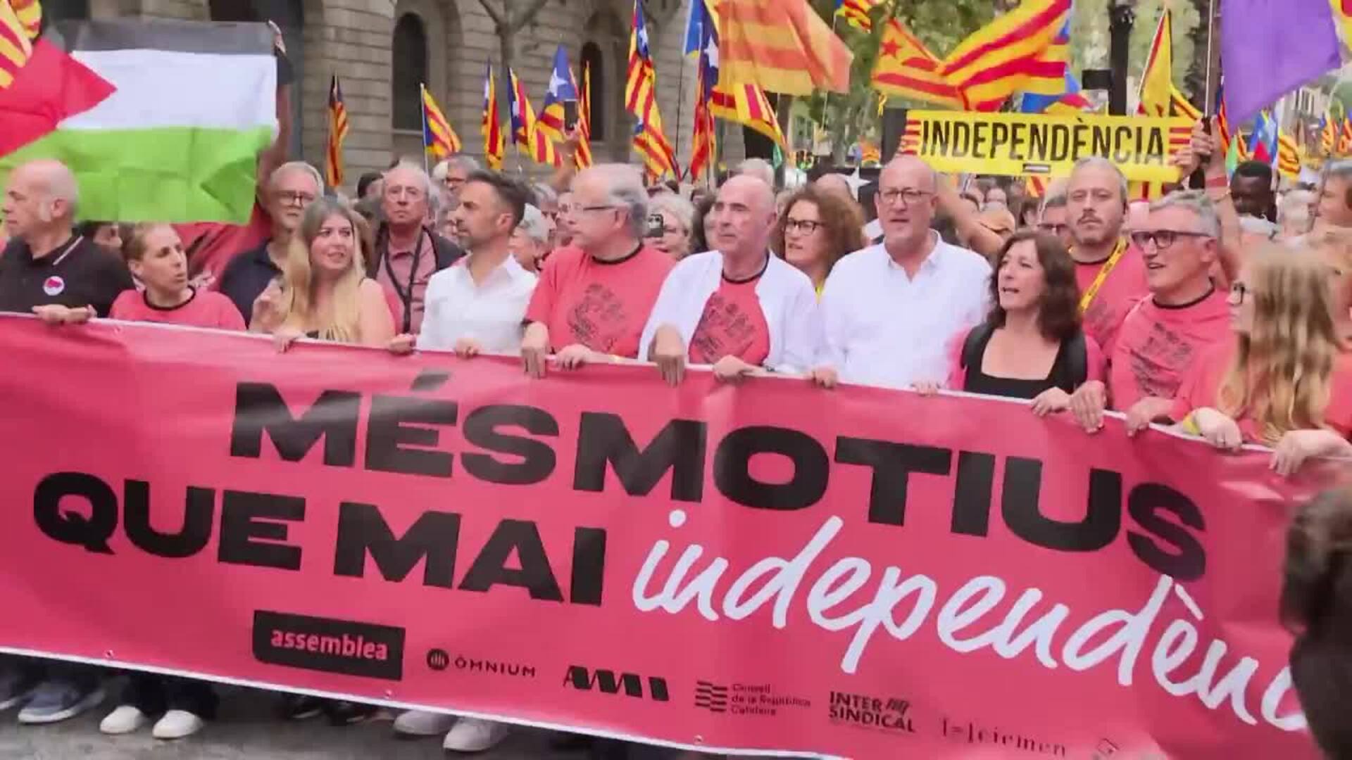 La Guàrdia Urbana de Barcelona cifra en 28.000 los asistentes a la manifestación de la ANC