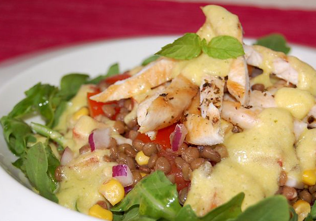 Ensalada de legumbres.