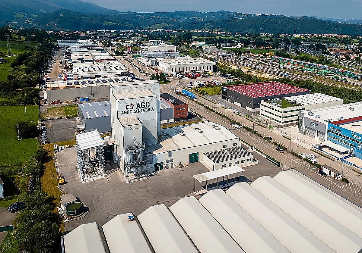 Empresas en el polígono industrial de Tanos-Viérnoles (Torrelavega).
