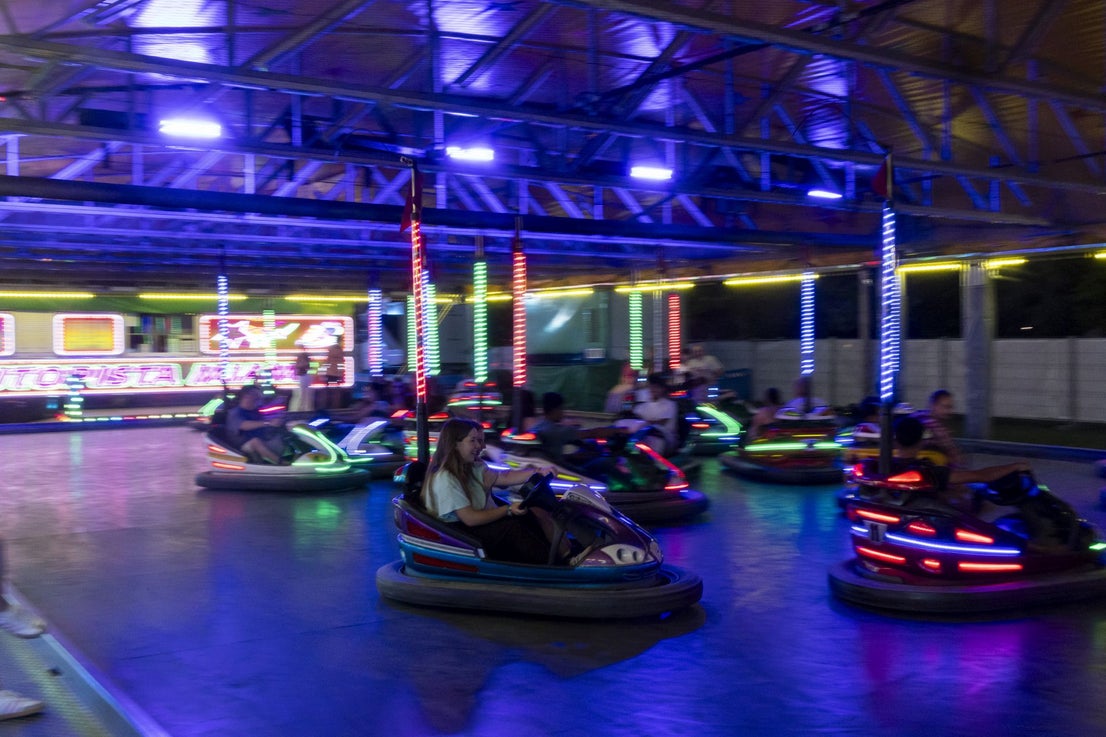 Los coches de choque, uno de los clásicos de las ferias. 