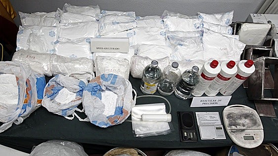 Las incautaciones de speed se disparan en Cantabria: de 162 gramos en 2024 a 81 kilos el año pasado