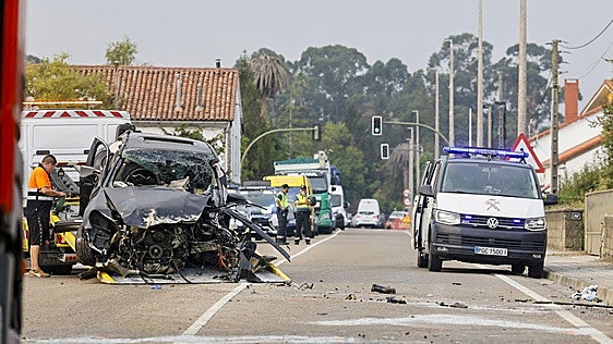 La reconstrucción del accidente mortal de Hinojedo