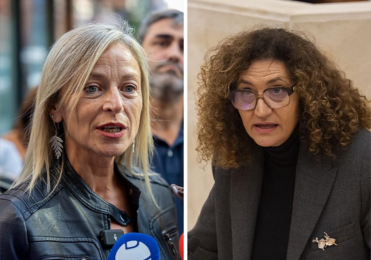 A la izquierda, Susana Herrán, alcaldesa de Castro Urdiales. A la derecha, Paz de la Cuesta, actual edil en Santander.