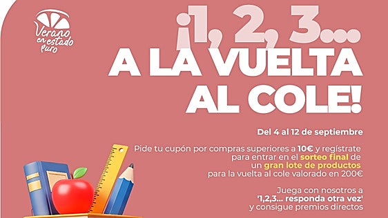 El centro comercial Peñacastillo te regala material escolar para la vuelta al cole