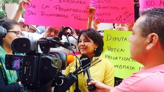 La alcaldesa del municipio mexicano de Temixco, Gisela Mota.