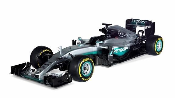 El coche Mercedes W07. 