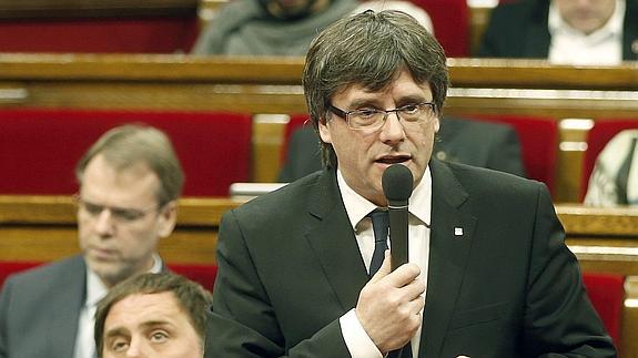 El presidente de la Generalitat, Carles Puigdemont. 