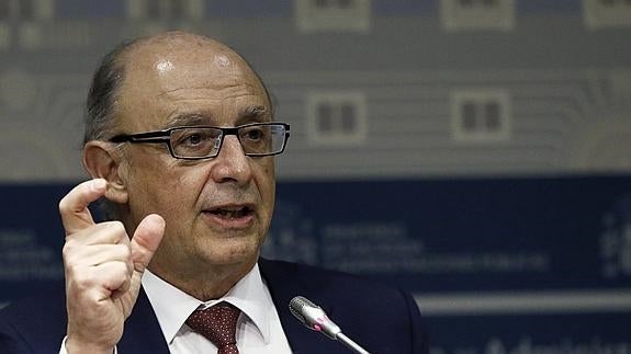 El ministro de Hacienda en funciones, Cristóbal Montoro