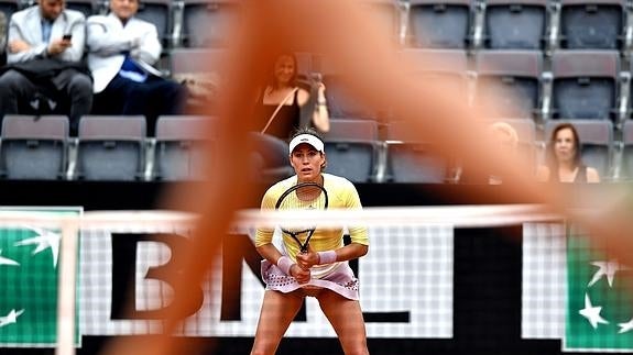 Muguruza, durante el partido. 