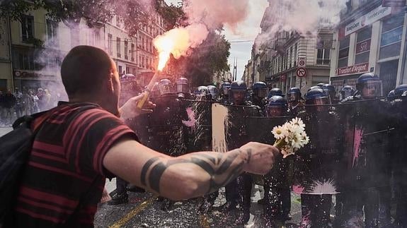 Protestas en Lyon.