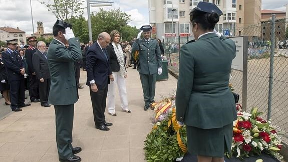 El ministro del Interior en funciones, Jorge Fernández Díaz, en el acto de homenaje en Vic.