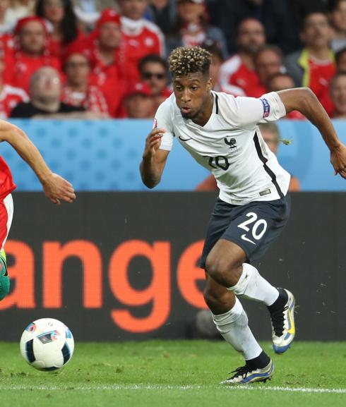 Kingsley Coman, el futbolista más rápido de la Euocopa. 