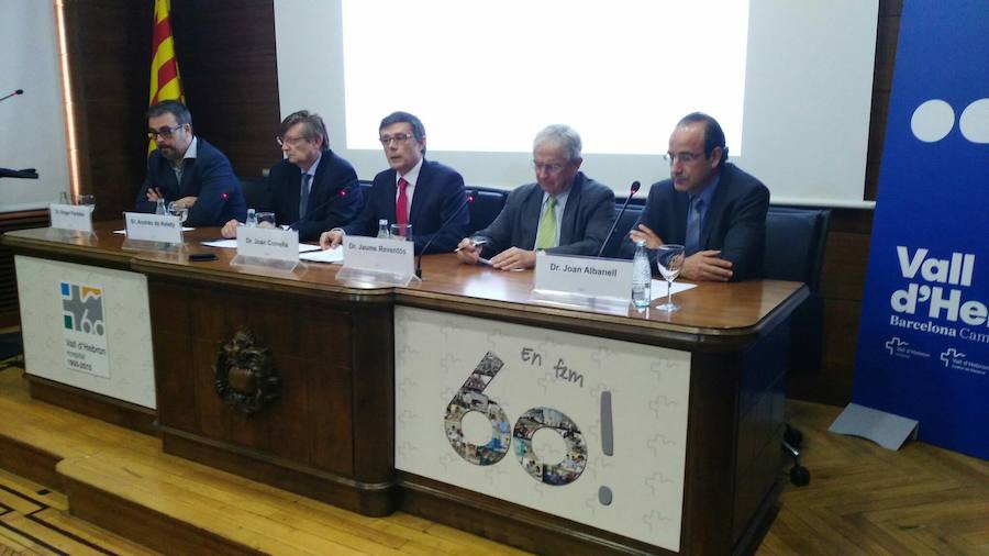 Rueda de prensa con los principales implicados en el proyecto. 