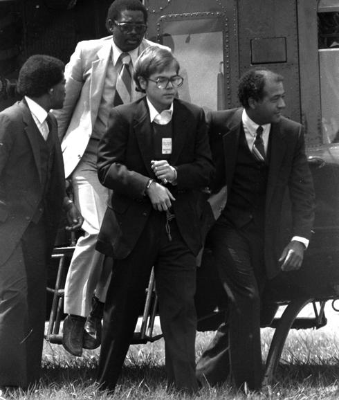 John W. Hinckley en el momento de la detención.