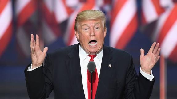 Donald Trump, durante su intervención en la Convención del Partido Republicano. 