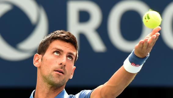 Novak Djokovic, durante la final del Másters de Toronto ante Nishikori.