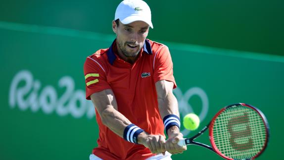 Roberto Bautista, durante el partido. 