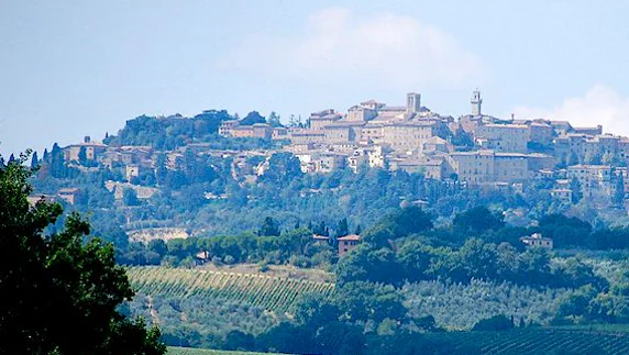 Montepulciano, pueblo con encanto de la Toscana italiana.