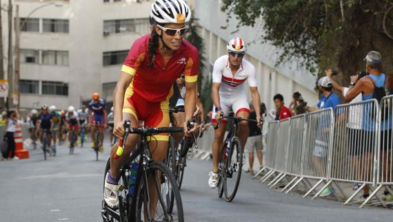 Miriam Casillas, durante la competición. 