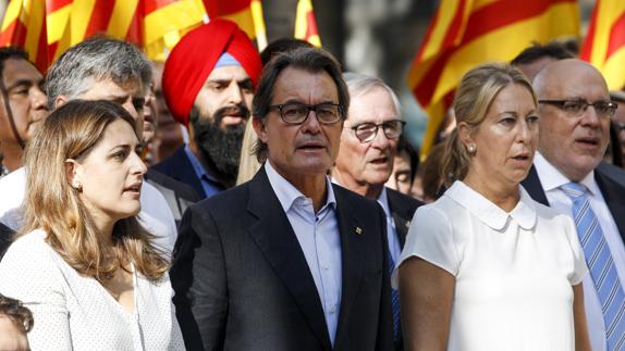 Artur Mas, durante los actos de la Diada. 