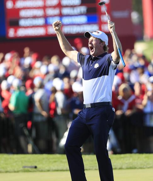 Brandt Snedeker celebra la victoria. 
