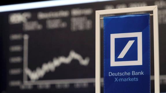 El logo de Deutsche Bank.