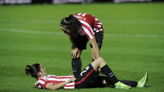 Lance del partido entre el Fortuna y el Athletic.