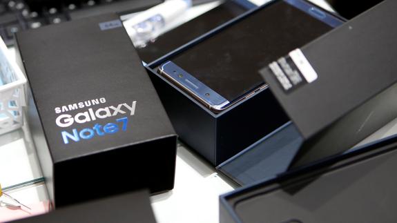 Dispositivos Galaxy Note 7 devueltos por los clientes.